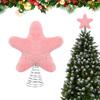 Plüschstern Weihnachtsbaumspitze Dekoration Niedlicher Glitzerstern Baumspitze Dekoration Für Innen Außen Kaminsims Regal Schreibtisch Tisch