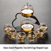 Semi-Automatic Glass Tea Set with Magnetic Design