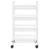 VidaXL 4-Tier Kitchen Cart White 46x26x85 Cm Iron 336326