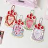 Kpop PVC Photocard Holder with Keychain Pendant Kawaii Card Protector for 54x86mm Idol Photo Fit Students Girls Gift