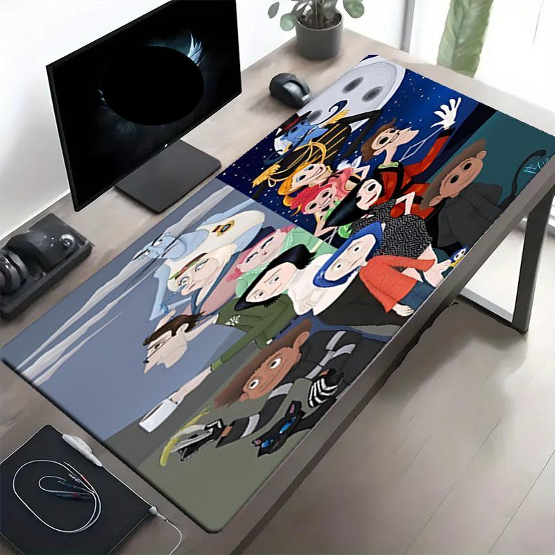 Coraline Print Mouse Pad, Anti‑Slip Desktop keyboard Mat, for PC Laptop Gaming Working Daily Use, Cool Festival Surprise Gift