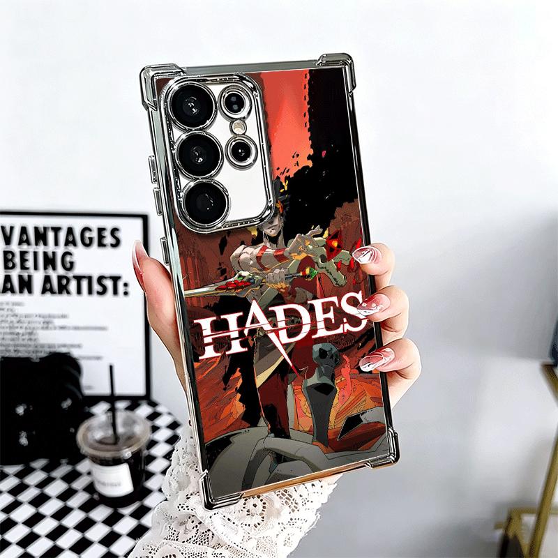 H-Hades A-Action Soft Phone Case For Samsung Galaxy S26 Ultra S25 Edge S24 FE S23 Plus S22 S21 + S20 Plating Anti-Fall Fundas