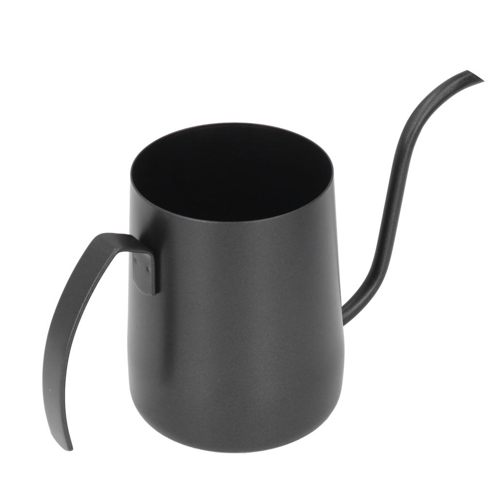 Bollitore per Caffè Acciaio Inossidabile Collo d'Oca Addensato Manico Comodo Caffettiera a Goccia con Scala 350ml