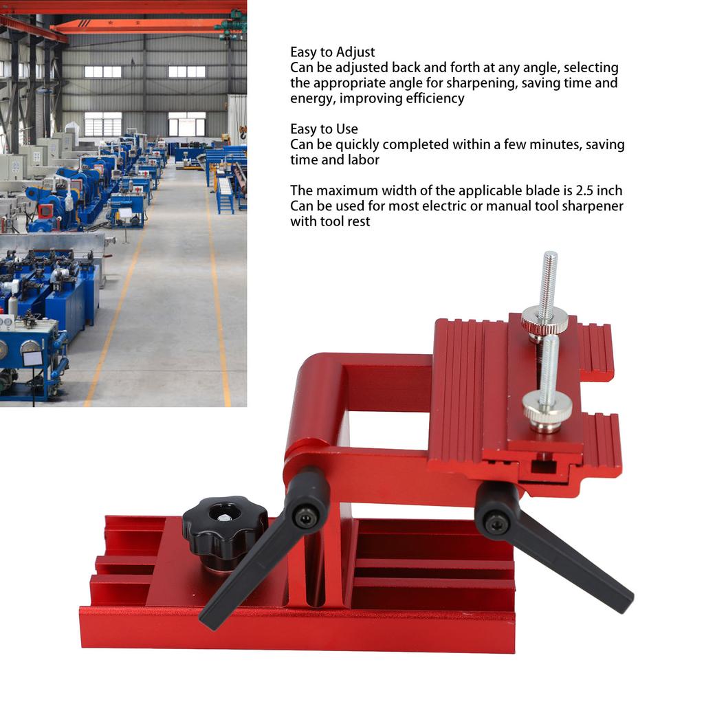 Adjustable Aluminum Alloy Tool Sharpening Jig Aluminum Alloy Sharpening Jig Tool Sharpener Jig for 6 8 Inch Bench Grinder Sander