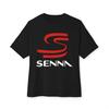 Logo Ayrton Senna Logo Leggenda del Racing Brasiliano T-shirt Unisex Oversize Taglia S-3XL