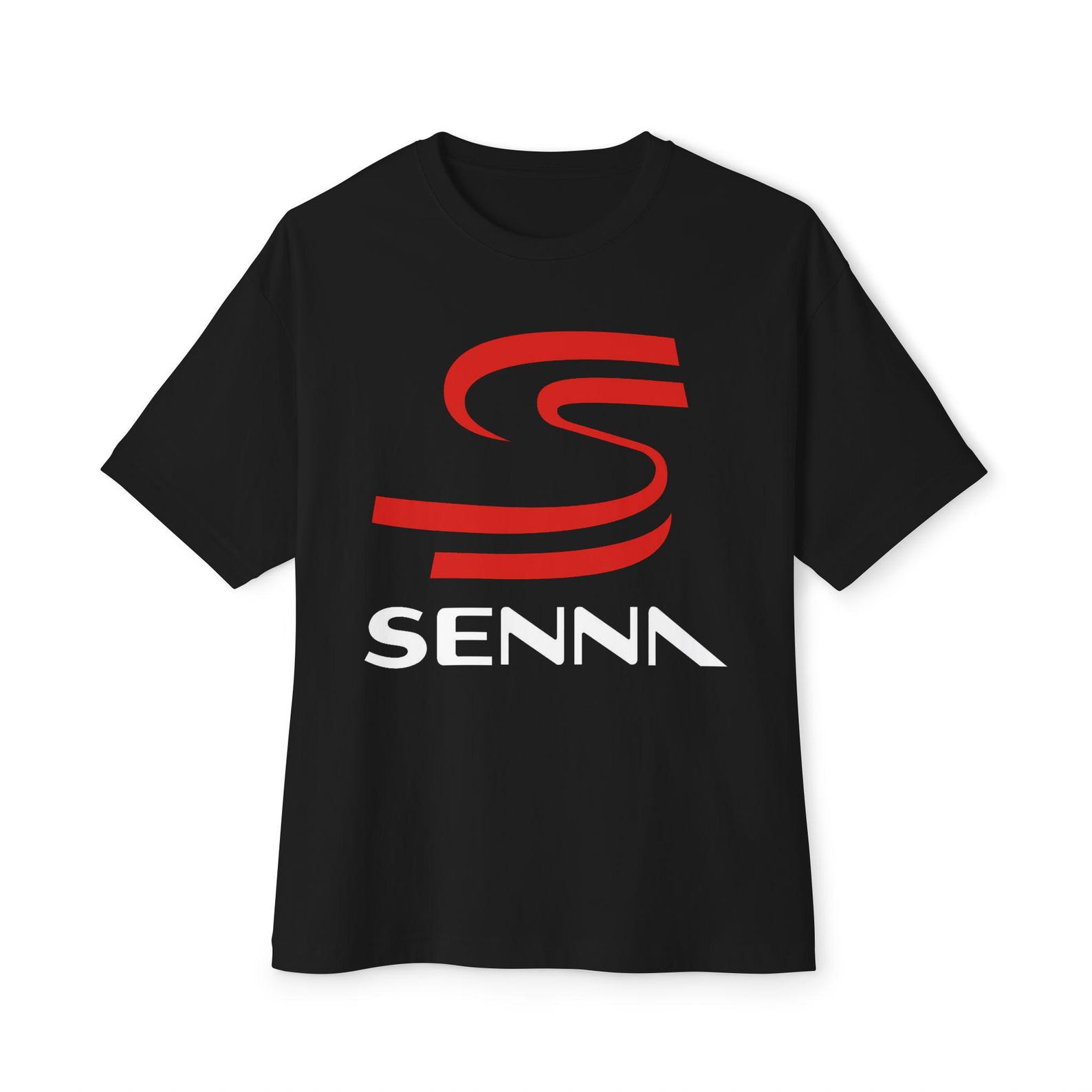 Ayrton Senna Logo Brazilian Racing Legend Logo Unisex Oversized Tees T-Shirt Size S-3XL 2XL
