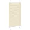 VidaXL Store plissé crème 75x150 cm largeur du tissu 74,4 cm polyester, store plissé de fenêtre, store accordéon, store 4015291