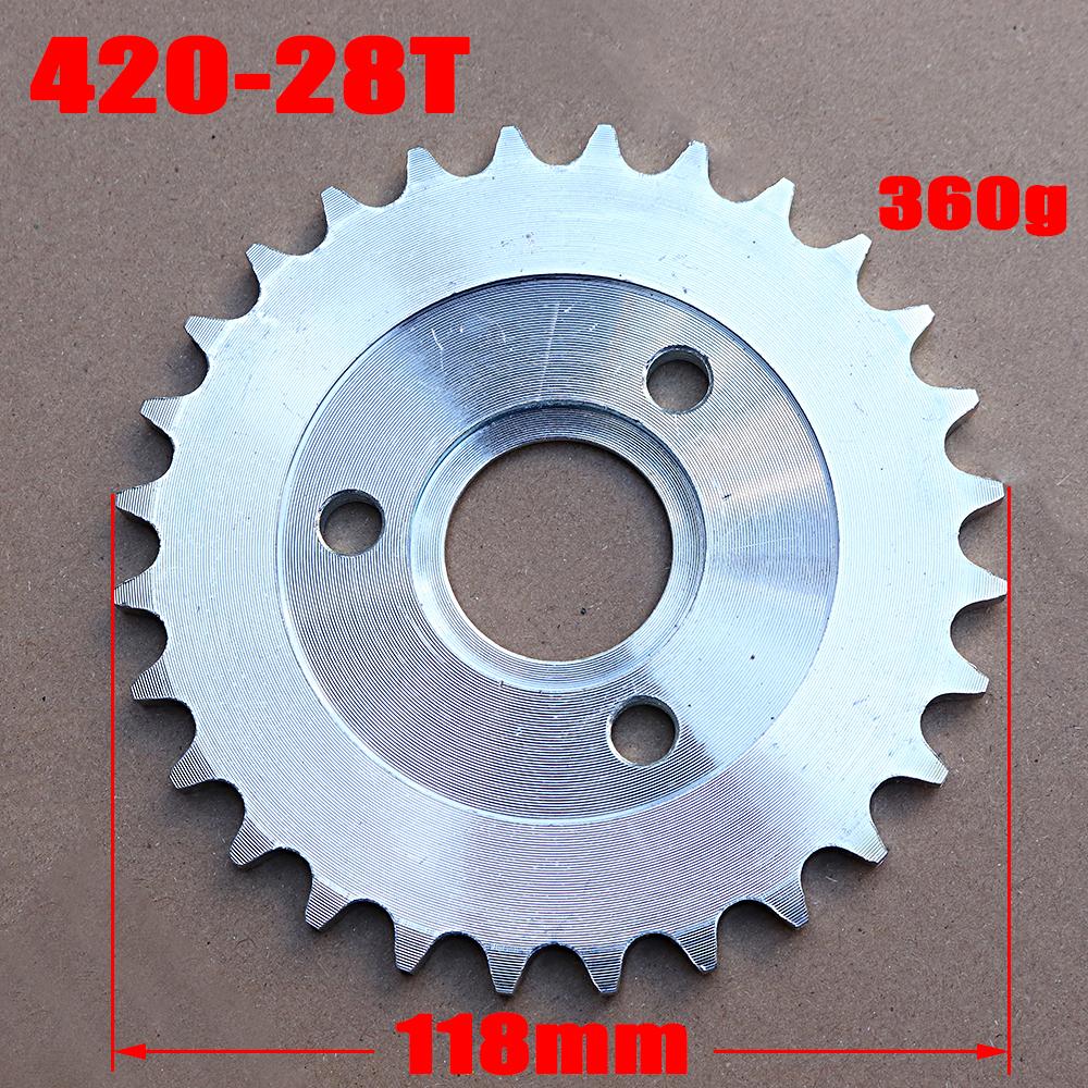 Motorcycle 420-24T 25T 26T 27T 28T 30T 35T Rear Chain Disk Drive System For Honda Z50 Z50A Z50J Z50R Mini Motorcycle
