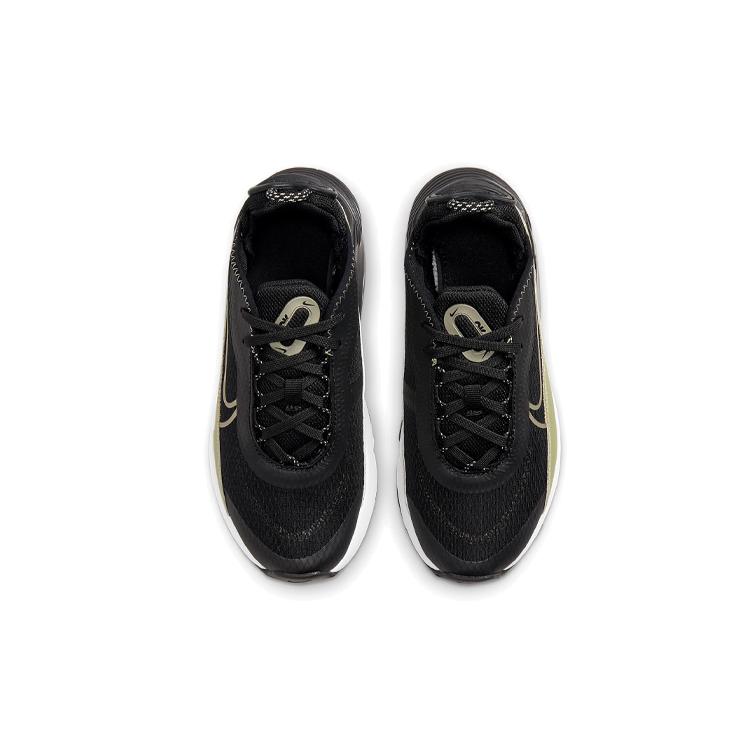 New Nike Air Max 2090 Low Top Kids Lifestyle Shoes Black Gold Children Aged 3 7 Years Old CU2093-006