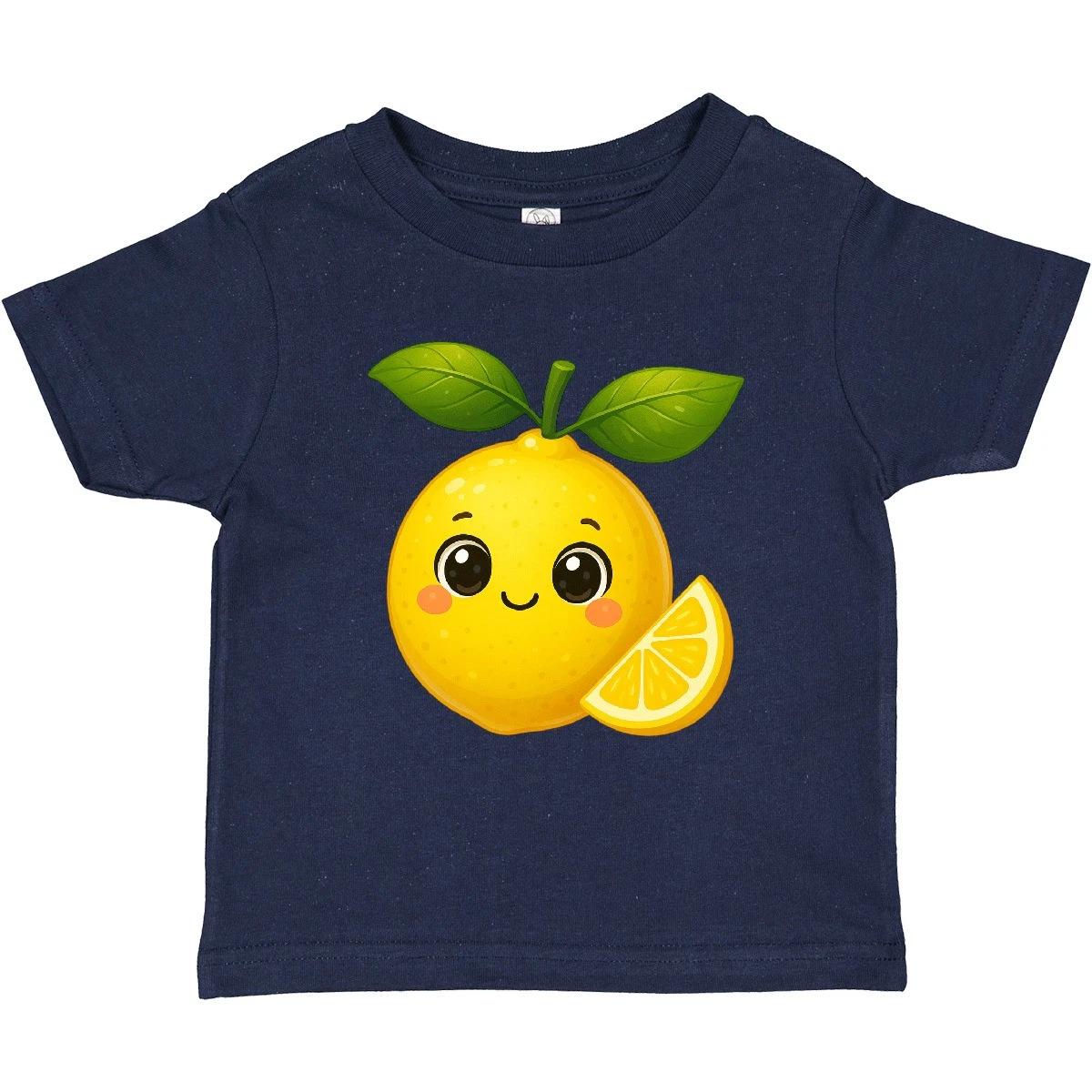

Inktastic Cute Lemon Toddler kids boys T-Shirt Food Smile Smiling Child Preschooler Kid 110