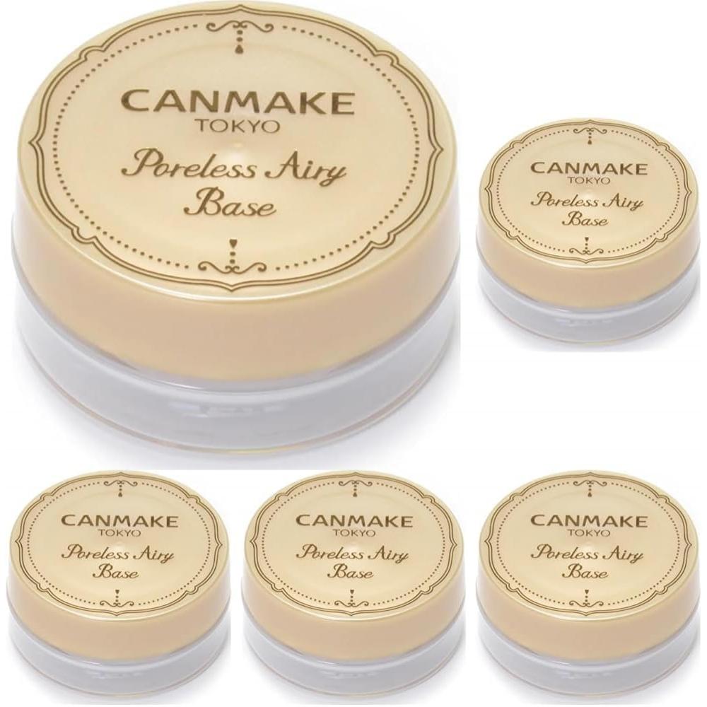 Canmake Poreless Airy Base 01 Pure White Makeup Base Jar 9g  X 5  9g  X 5  01 Pure White