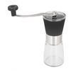 Manuelle Kaffeemühle Glas Edelstahl Multifunktional Gleichmäßiges Feines Mahlen Handkurbel Kaffee