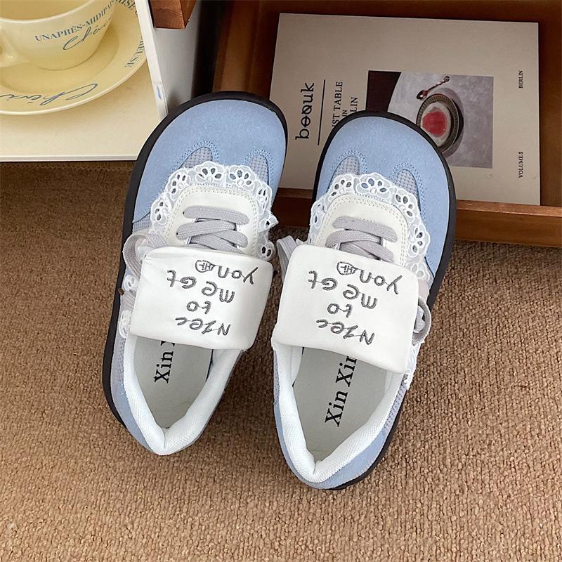 

Кеды с пятнистым принтом, нишевые, для моральной подготовки, женские, весенние, новые, уродливо-милые, на платформе, дутые, универсальные, повседневные, спортивные, кеды для скейтборда 40 синий