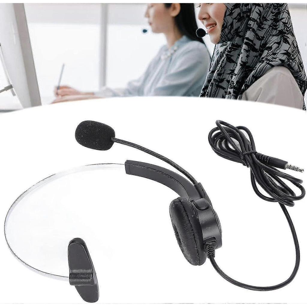 Usb Headset 3.5mm Computer Headphone Noise Cancelling Reduction Isolation With Microphone For Laptop Pc Cell Phone Customer Service Center