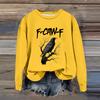 Women's Fashion Casual Long Sleeve Loose Printed Sweatshirt