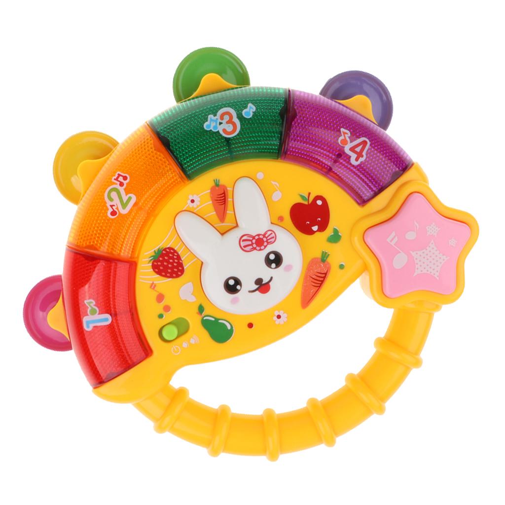 Buy Electric Musical Tambourine Handbell Development Rattle Toy W ...