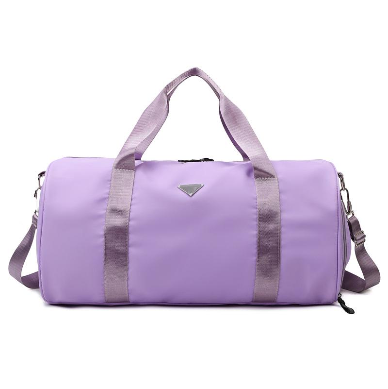 Large Capacity Nylon Travel Bag with Wet/Dry Separation for Sports & Yoga