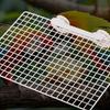 Wear Resistant Parrot Metal Mesh Platform Bite Resistant Steel Bird Station Board Stable Parrot Perches Stand for Bird Cage