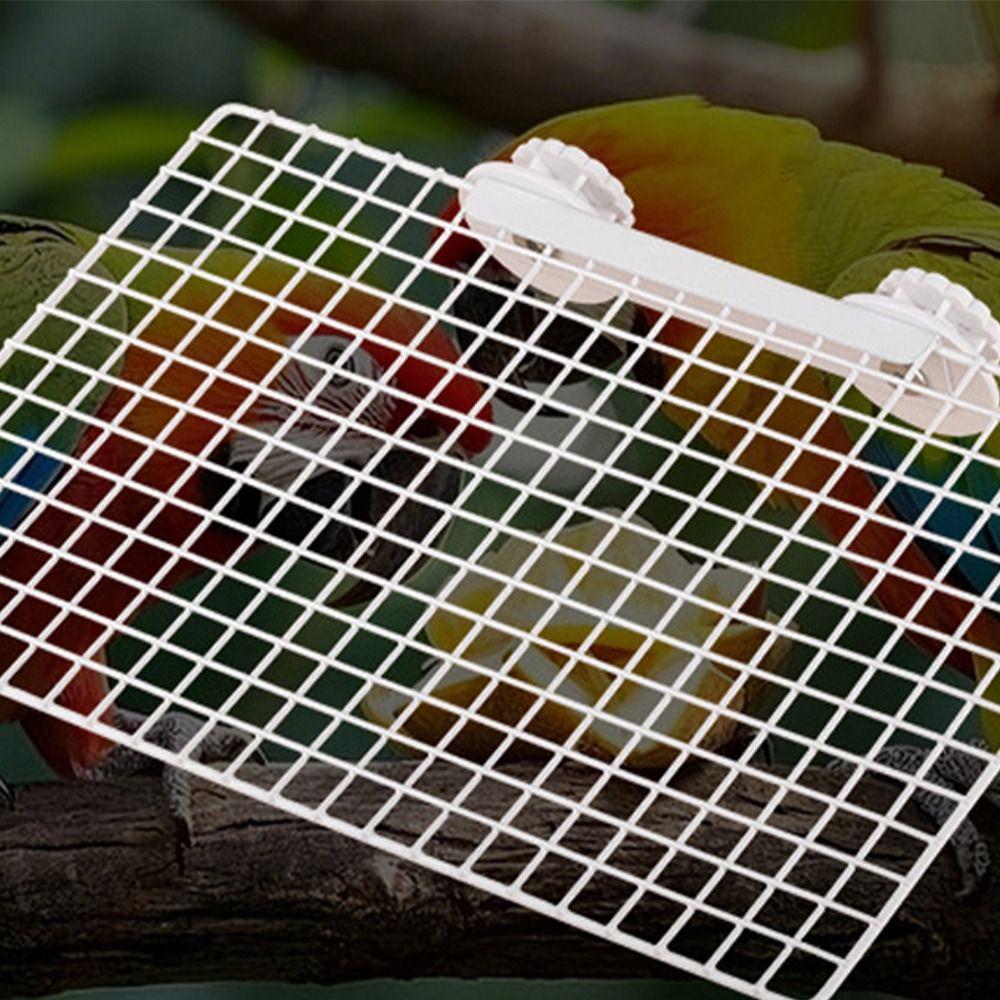 Wear Resistant Parrot Metal Mesh Platform Bite Resistant Steel Bird Station Board Stable Parrot Perches Stand for Bird Cage