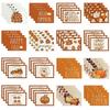 1PC Thanksgiving Placemats Pumpkin Maple Leaf Design  Dining Mat Car Orange Maple Leaf Flower Print Cup Pads Thanksgiving Gift