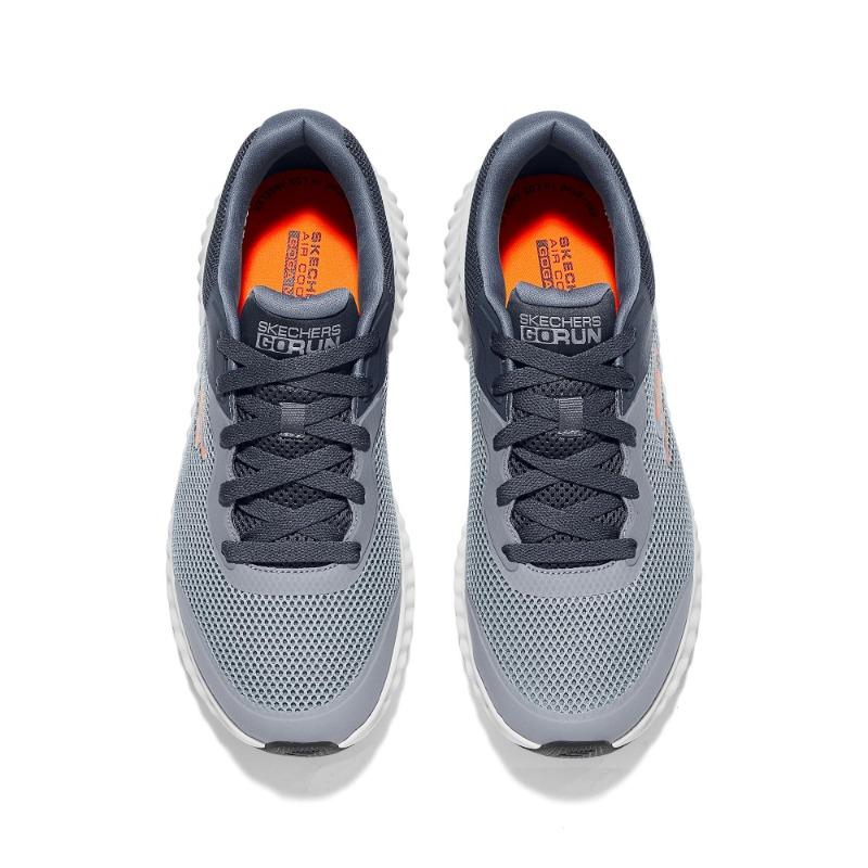 Skechers GO RUN NOW Men Fabric Wear Resistant Low Top Running Shoes Gray 220391-GYCC