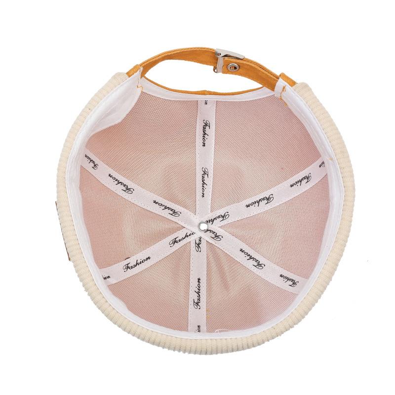 Cappello da Marinaio Cappelli Senza Visiera Berretto Berretto Cappello Per Uomo Donna Velluto a Coste Stile Retro Polsino Arrotolato Cappello da Porto