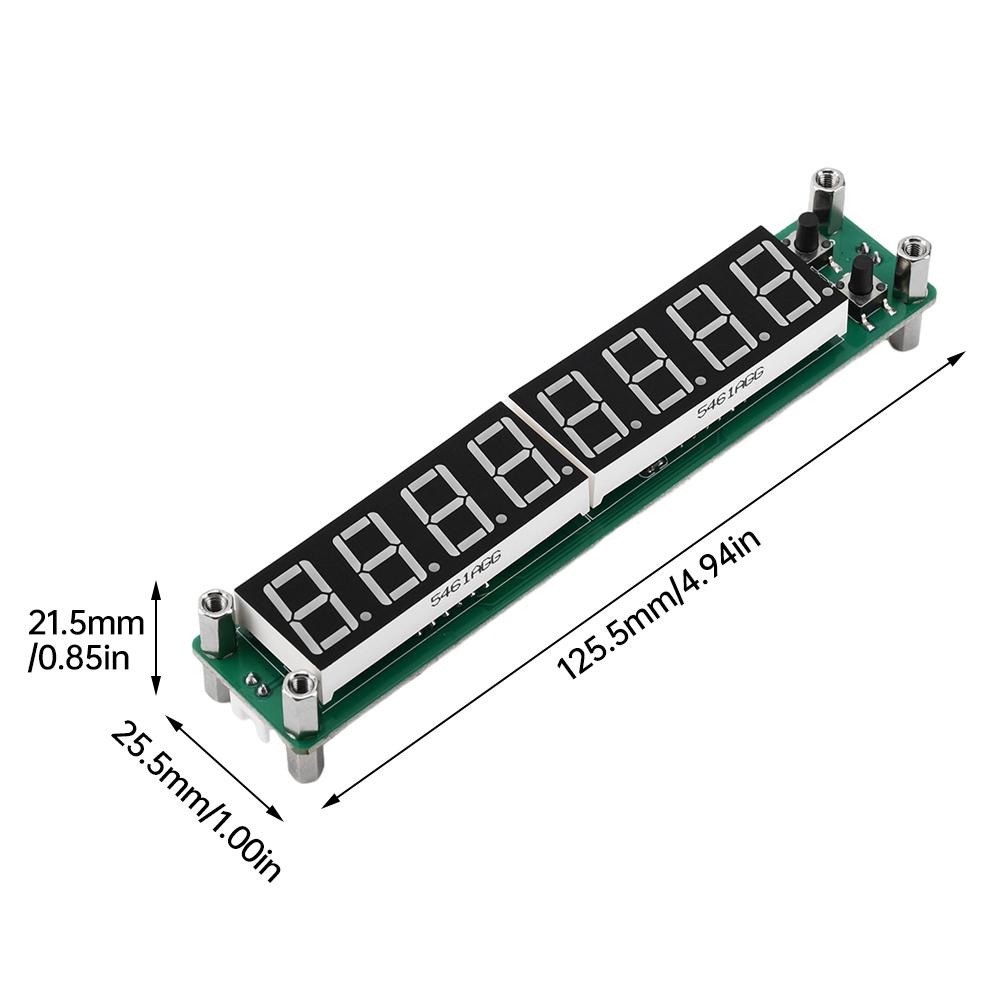 8-Bit Signal Frequency Counter 0.1MHz~1200MHz RF Cymometer Meter Digital Tube Display Frequency Module Frequency Tester Counter