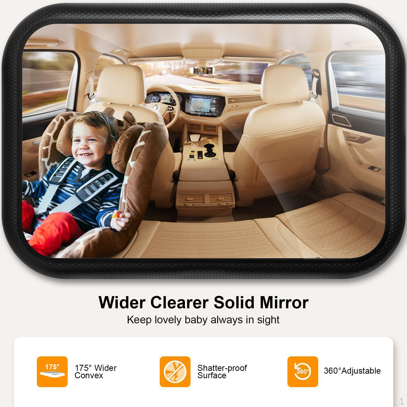 

Стабильное заднее сиденье с зеркалом для детского автомобиля с держателем для планшета, детское, небьющееся, безопасность