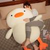 Giant Princess Duck Plushie Soft Sleeping Duck Hug Pillow Cushion For Kids Birthday Gift Orange Sleepy Head White Duck