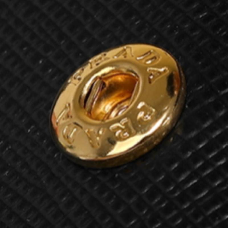 Prada Saffiano Dreieck Logo Kleines Portemonnaie 2 Fächer 1mv204 Qhh F0002