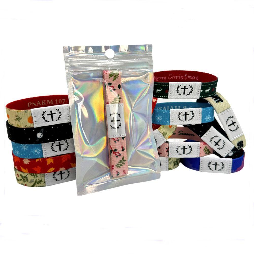 Wearable Bible Wristbands Waterproof Religious Bracelets Creative Bible Bracelet Jewelry Gifts