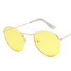 Classic Small Frame Round Sunglasses Women/Men  Designer Alloy Mirror Sun Glasses Vintage Eyeglass
