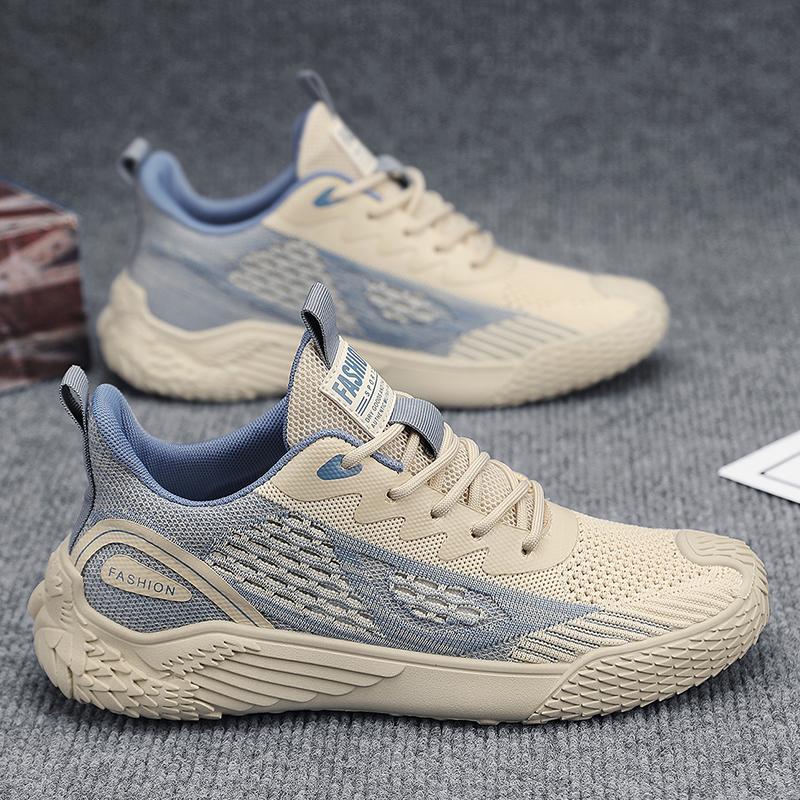 

Мужская обувь Мужская спортивная обувь Весенние и осенние сетчатые дышащие кроссовки для бега на открытом воздухе Удобная нескользящая повседневная обувь 42