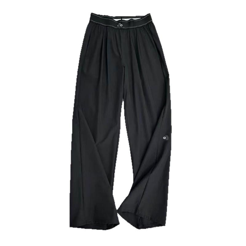 Womens High Waist Straight Leg Woven Casual Pants Reflective Print Daily Wear
