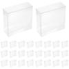 Transparent Plastic Treasure Box PVC Chocolate Packaging Boxes for Holding 50Pcs