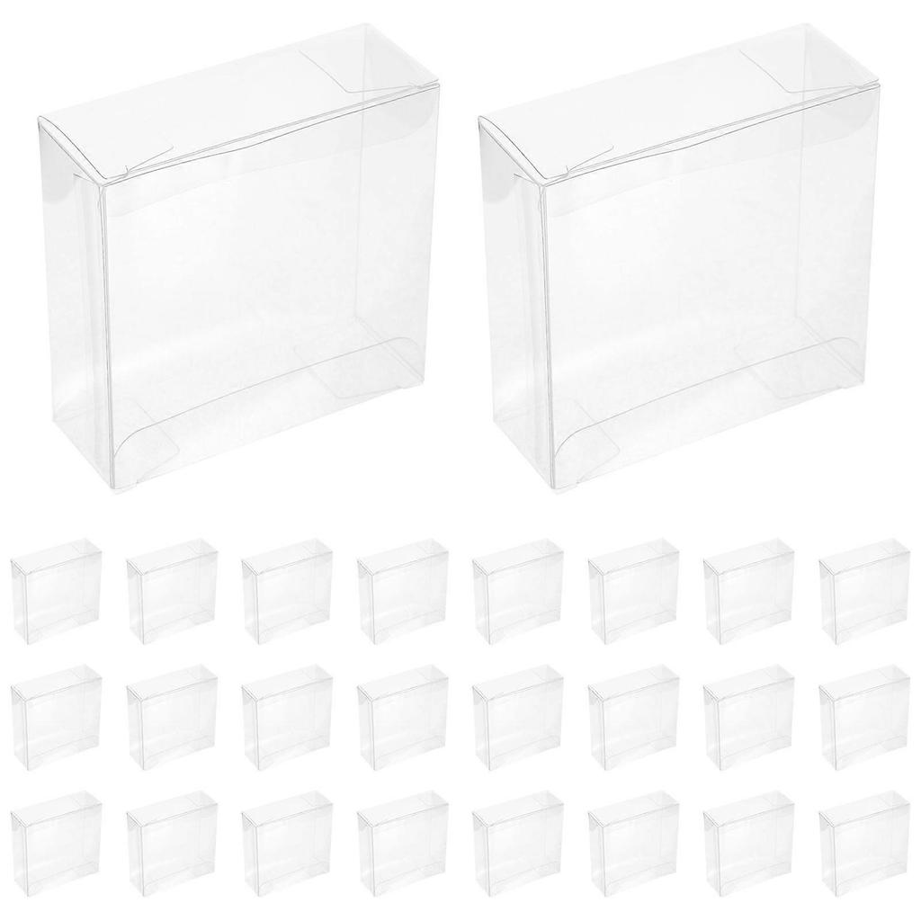Transparent Plastic Treasure Box PVC Chocolate Packaging Boxes for Holding 50Pcs