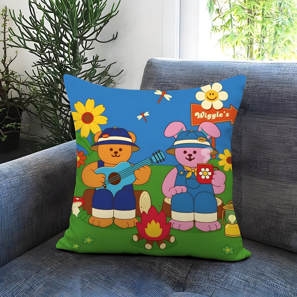 Hot W-WWiggle Wiggle Cushion Cover Comfortable Reversible Pillow Cover Ideal for Car Sofa Bedroom & Beyond