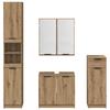 Bathroom Furniture Set 4 Pcs. Artisan Oak 64.5 X 33.5 X 59 Cm