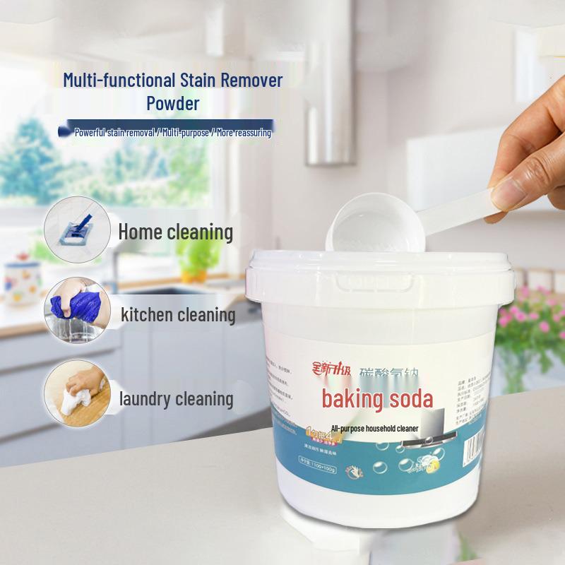 Multi-purpose Baking Soda Powder: Cleaning, Degreasing, Laundry, Shoes, Kitchen, Stain Remover with Concentrated Dish Soap Degreaser 500g