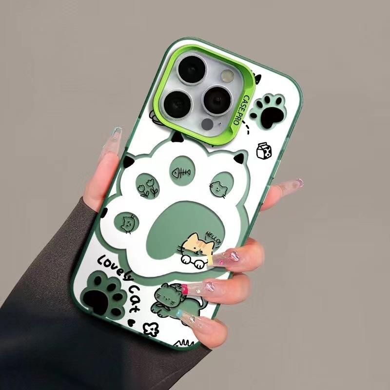 ins wind cat claw kitten suitable for Apple 16plus mobile phone case iPhone15promax anti-drop 15 matte 14