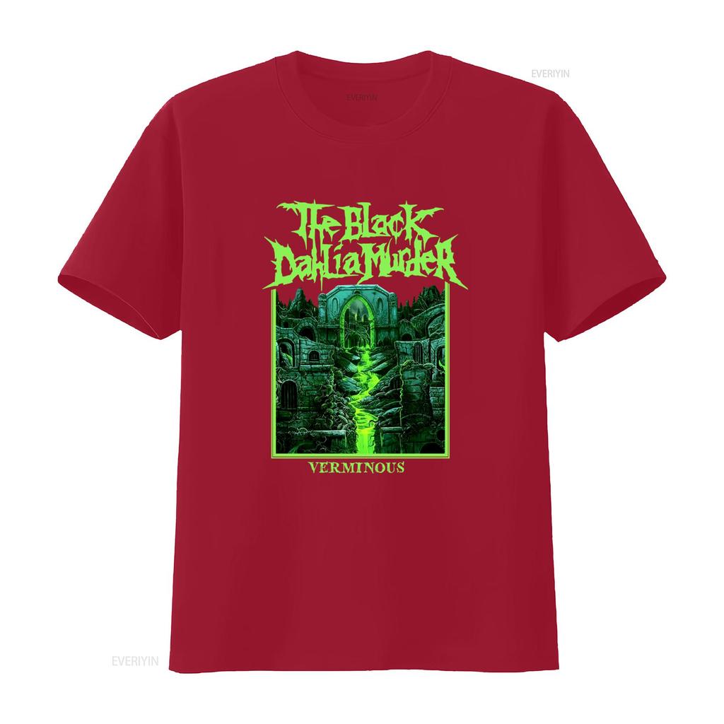 The Black Dahlia Murder Verminous T shirt Gothic Rock Band Design Neon Green Print Perfect for Metal Fans vintage Washed Soft
