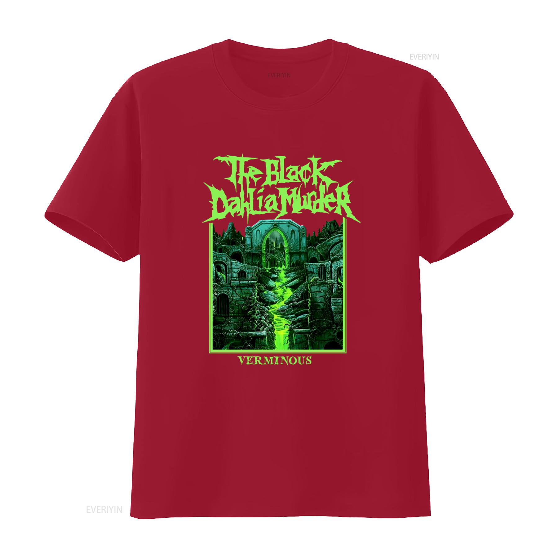 

The Black Dahlia Murder Verminous T shirt Gothic Rock Band Design Neon Green Print Perfect for Metal Fans vintage Washed Soft S