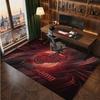 Detroit Red Wings Personalized Crystal Velvet Carpet, Customized Name Text Soft Anti‑Slip Rug for Living Room Bedroom