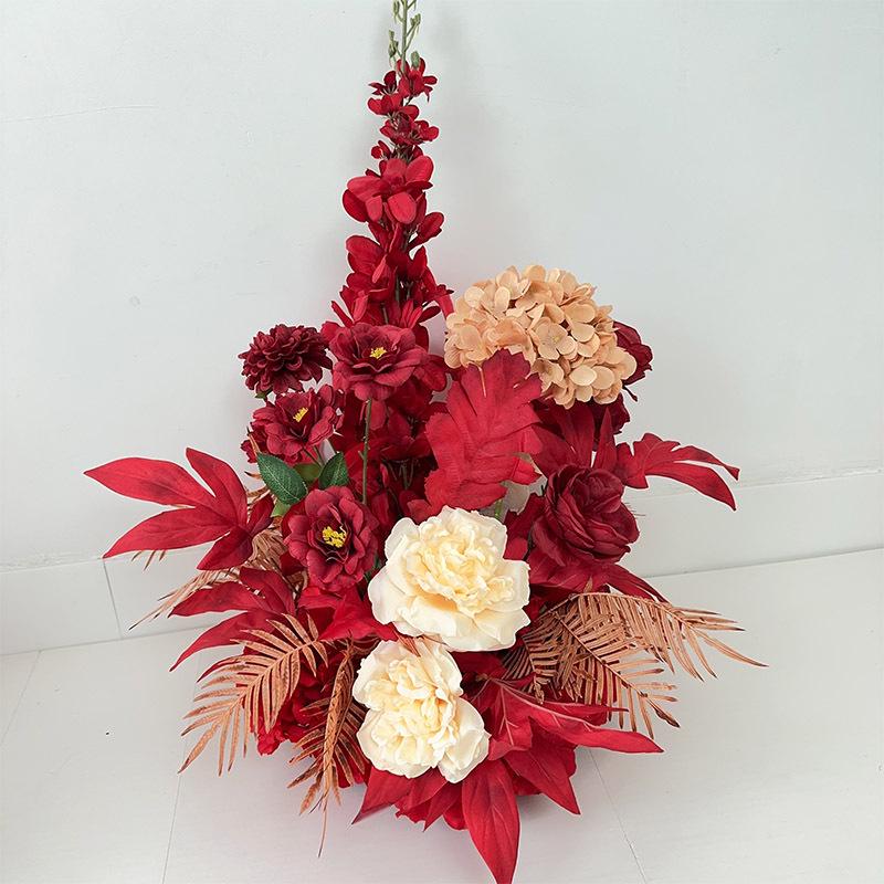 Complete Wedding & Banquet Artificial Flower Set: Ground Rows & Table Decor