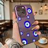 Evil Eye and Blue Butterflies Hard Phone Case for Xiaomi Redmi Note 15 14 13 12 11 Pro Plus Shockproof Protective Cover
