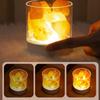 7 Color Lights Crystal Salt Lamp USB Powered LED Table Light Night Light  Home Decor