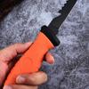 Non-slip Fish Scale Scraper Stainless Steel Fish Fillet Cutting Knife Rubber Handle Multifunctional Fishing Knife Fishing Tool Fishing Gear