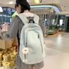School Bag Junior High School Girls College High School Students College Students Backpack Simple Large Capacity Backpack