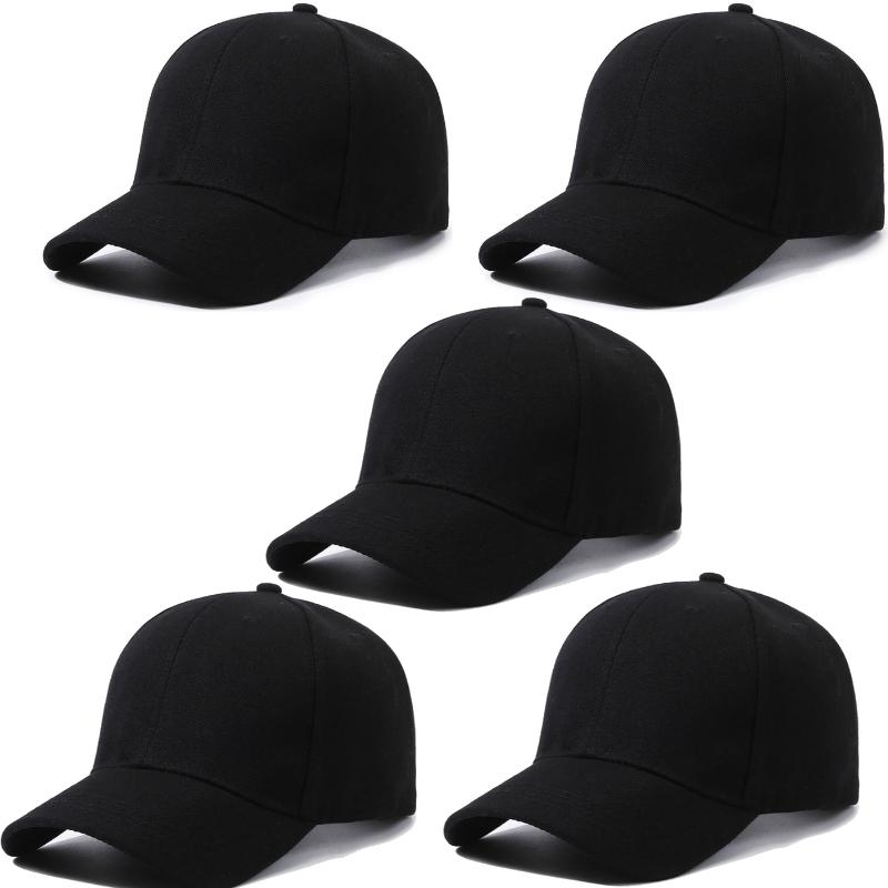 8pcs Adjustable Hat Solid Color Kids Baseball Cap Boy Girl Solid Color Cotton Adjustable Hats Snapback Hip-Hop Sun Hat Wholesale