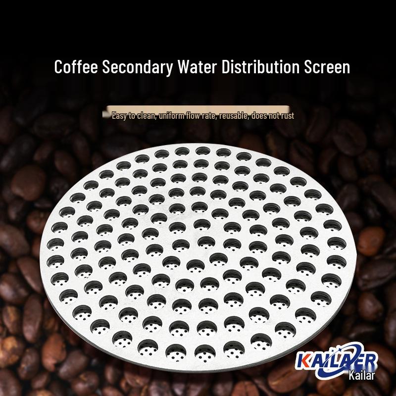 

Stainless Steel Coffee Machine Sintered Mesh Filter Handle, Secondary Water Distribution Screen (51/53/58) 51mm Diameter